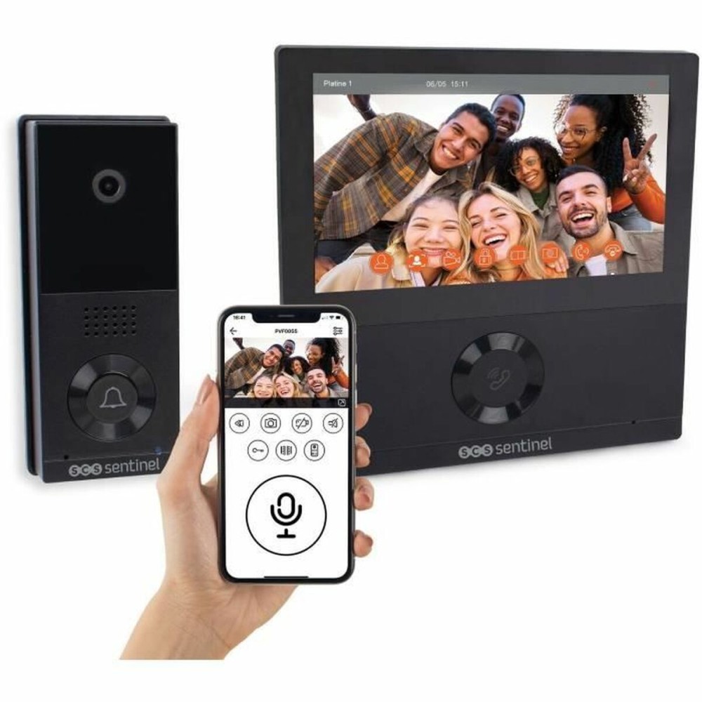 Interfon Video Inteligent SCS SENTINEL VisioWifi Negru noir