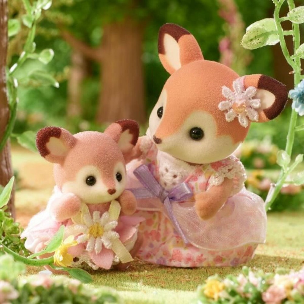 Figura îmbinată Sylvanian Families Ciervo bebé y columpio animale