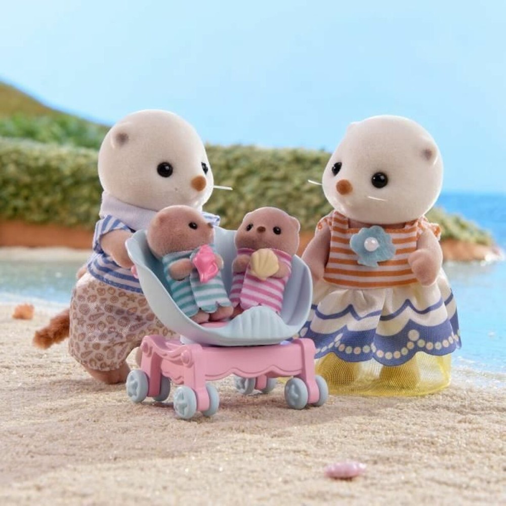 Figura îmbinată Sylvanian Families La familia de las nutrias marinas animale