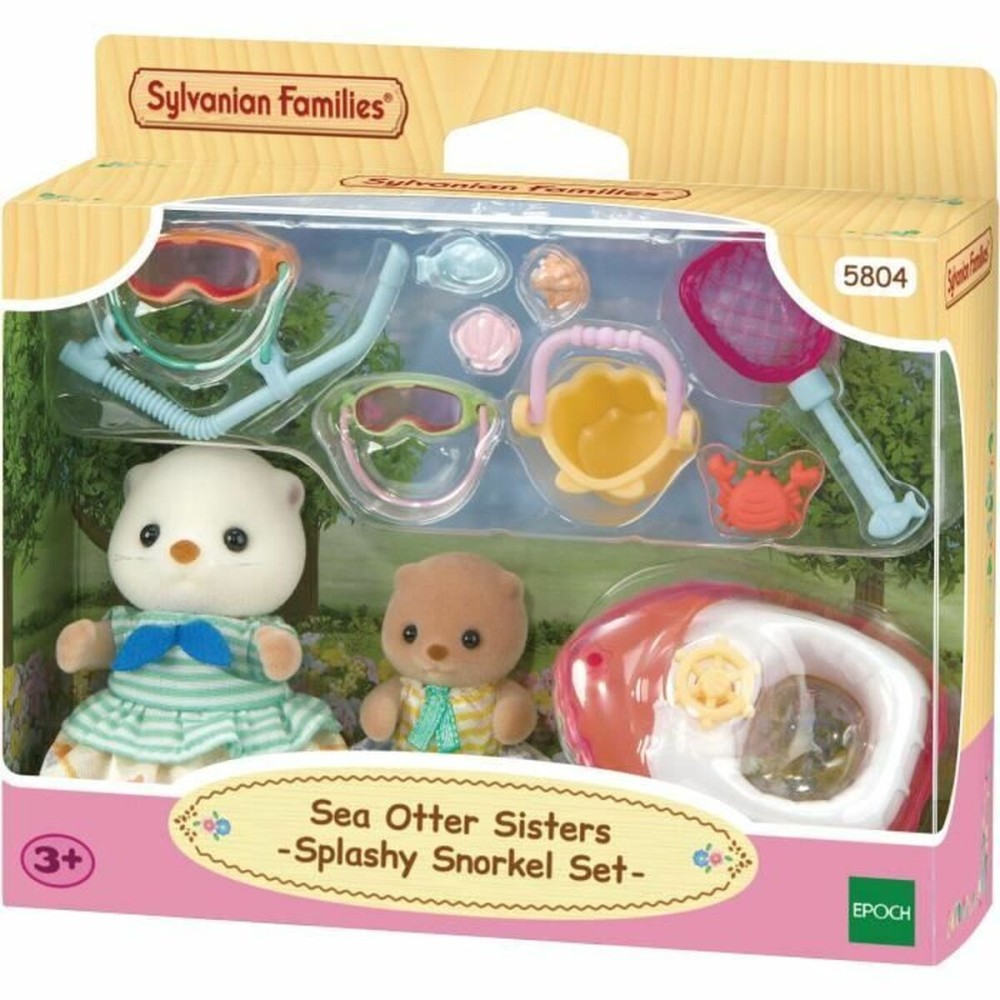 Figura îmbinată Sylvanian Families Las hermanas nutrias marinas animale