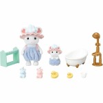 Figura îmbinată Sylvanian Families Baño de malvaviscos de los hermanos ratones animale