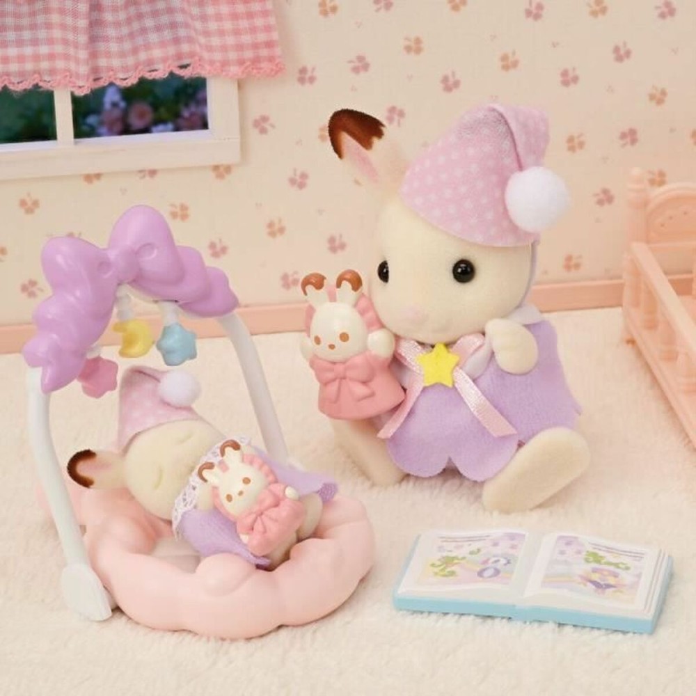 Figura îmbinată Sylvanian Families Las hermanas conejitas de chocolate: hora de dormir Fată