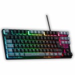 Tastatură The G-Lab KEYZ CAESIUM Negru Gri Azerty Franceză