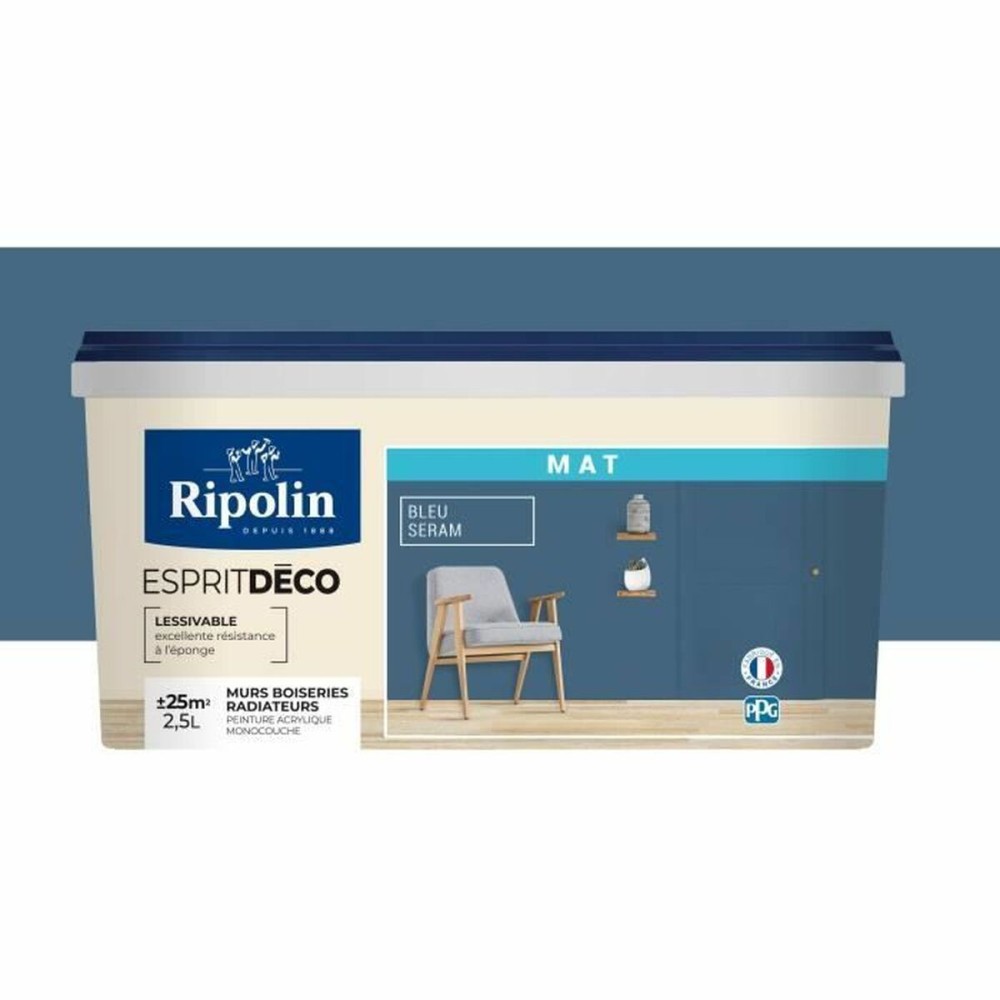 Vopsea de Grund Ripolin Albastru Mat 2,5 L