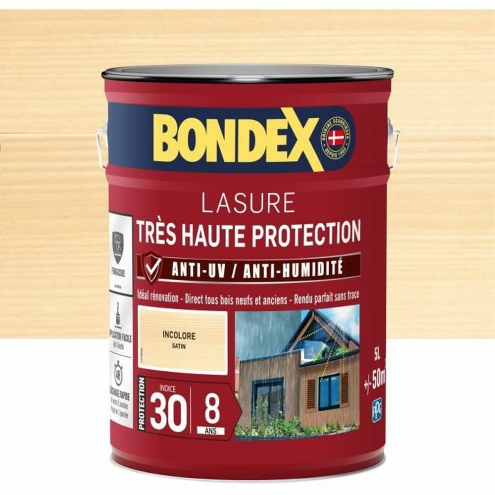 Vopsea de Grund Bondex Finisaj satinat 5 L Transparent