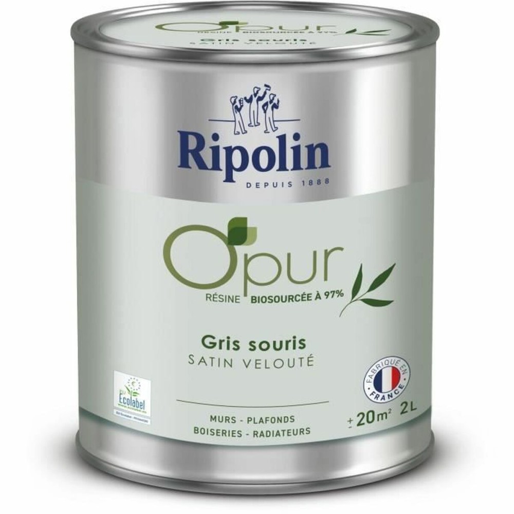 Vopsea de Grund Ripolin Gri Finisaj satinat 2 L