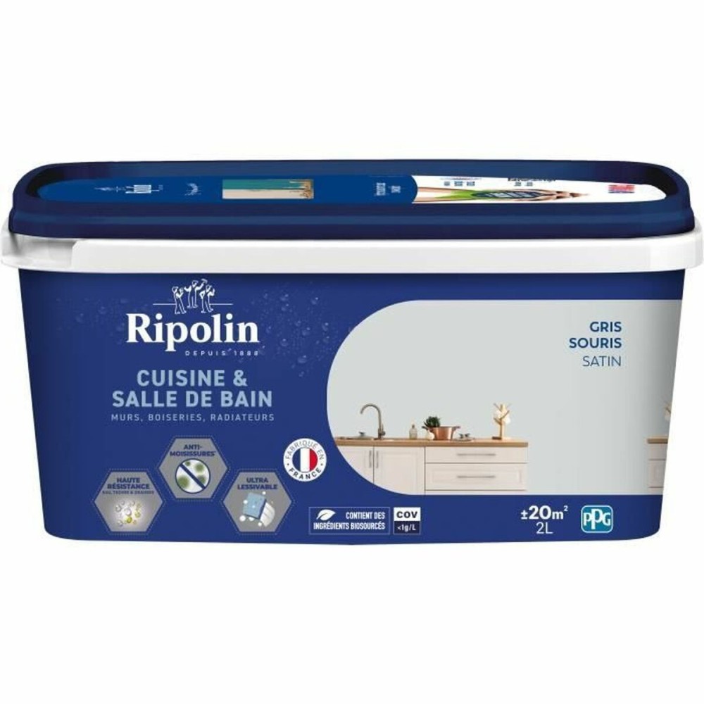 Vopsea de Grund Ripolin Gri Mat 2 L