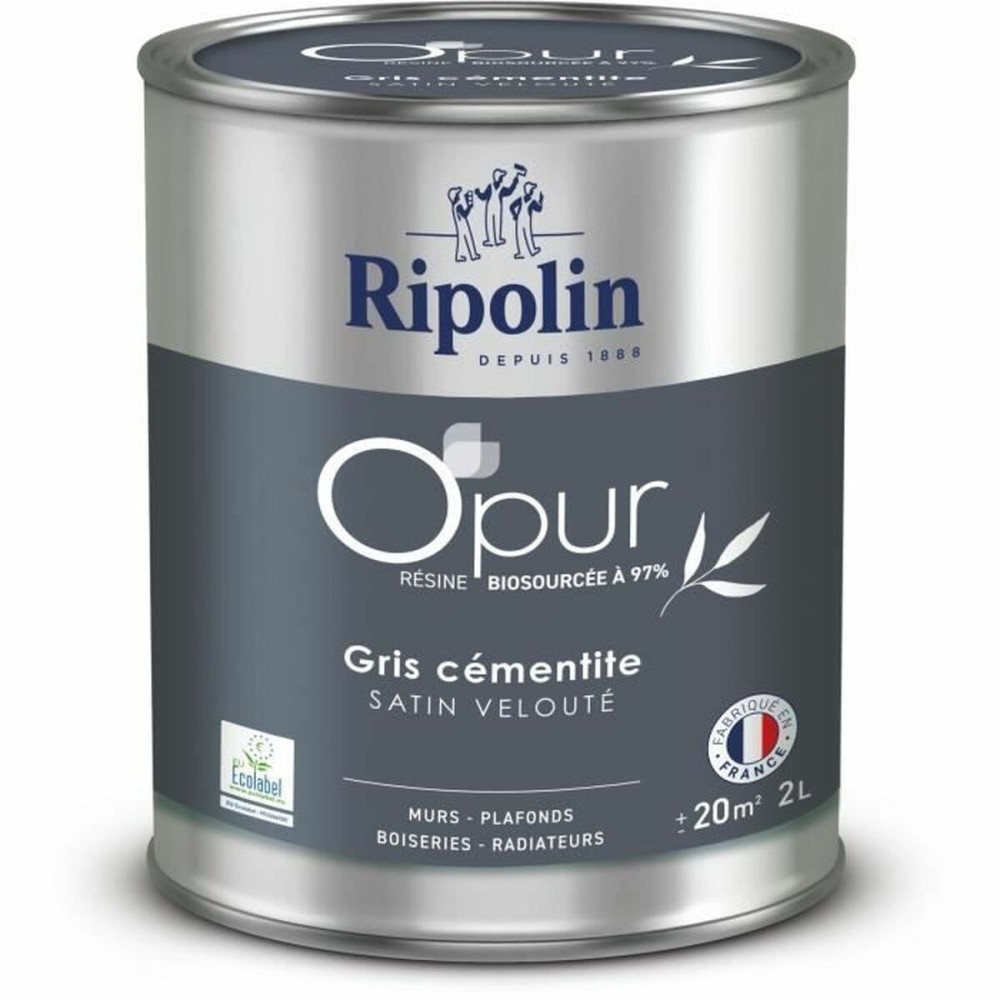 Vopsea de Grund Ripolin 472185 Gri Finisaj satinat 2 L