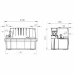 Pompă de ridicare a condensului SFA Sanicondens Pro V02 450 g