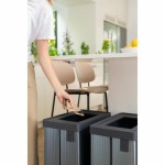 Găleată de gunoi pentru reciclare Curver VERTO Gri 54 L Plastic