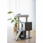 Suport de Ascuțit Gheare pentru Pisici Kerbl Gri Alb/Negru Sisal