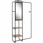 Mobilier pentru Hol Negru 100 x 185 x 37 cm
