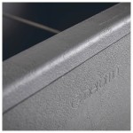 Ghiveci Deroma Antracit 38 x 38 x 39 cm Plastic Pătrat Cub 38 cm