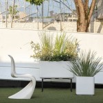 Ghiveci Deroma Cosmo Gri Plastic Plastic reciclat 38 x 38 x 39 cm Pătrat Cub 38 cm