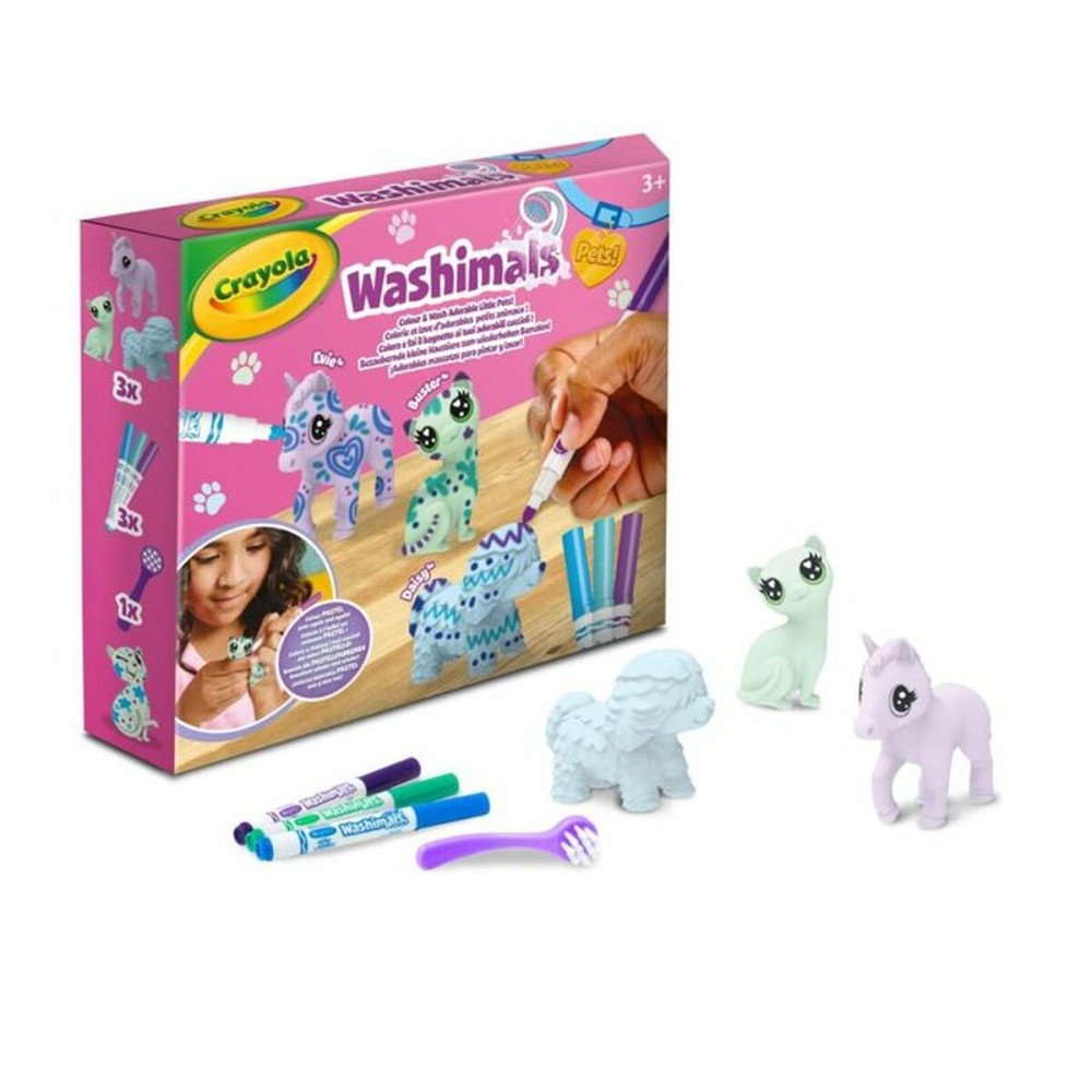 Set pentru desen Crayola Washimals (3 Piese) (3 Unități)