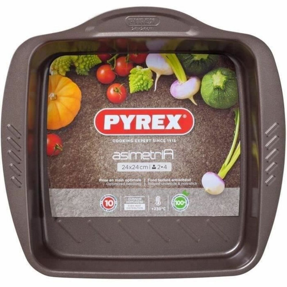Vas pentru Cuptor Pyrex Maro Metal