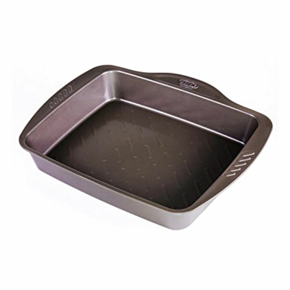 Tavă pentru Cuptor Anti-lipire Pyrex Maro Negru Metal Oțel