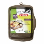 Tavă pentru Cuptor Anti-lipire Pyrex Maro Negru Metal Oțel
