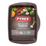 Tavă pentru Cuptor Anti-lipire Pyrex Maro Negru Metal Oțel