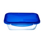 Recipient pentru conservarea alimentelor Pyrex Albastru Transparent Dreptunghiular 800 ml