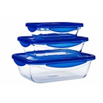 Recipient pentru conservarea alimentelor Pyrex Albastru Transparent Dreptunghiular 800 ml