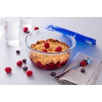 Recipient pentru conservarea alimentelor Pyrex Albastru Transparent Rotundă 1,6 L (6 Piese)