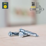 Dibluri și șuruburi Rapid 13 x 52 mm M6 x 63 mm Metal Expansiune 10 Unități