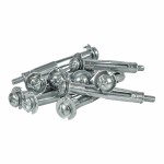 Dibluri și șuruburi Rapid Ø 8 x 46 mm M4 x 58 mm Metal Expansiune 10 Unități