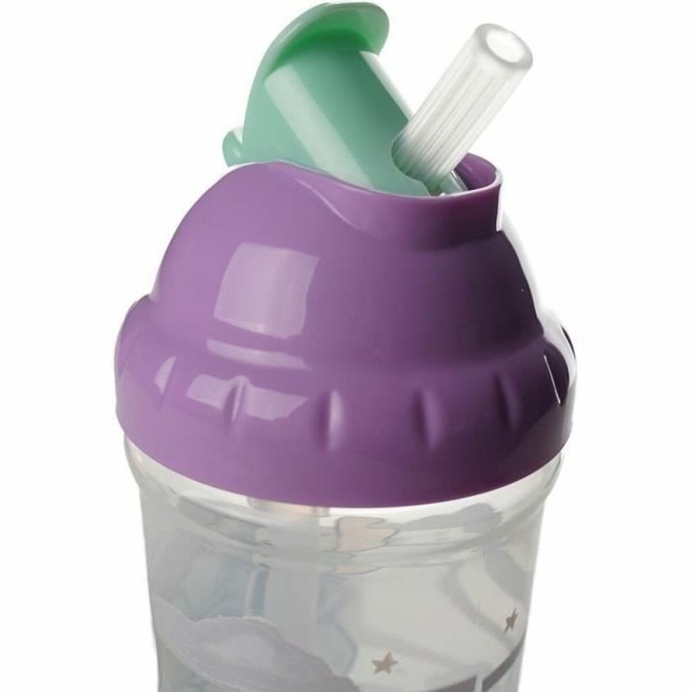 Paharul de învăţare ThermoBaby Albastru 295 ml