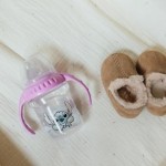 Paharul de învăţare ThermoBaby Albastru 250 ml