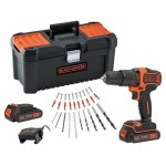 Șurubelniță electrică Black & Decker BDCHD18C2TA-QW 18V