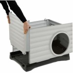 Pat pentru animale de companie Ferplast PETVILLA 50 Rășină termoplastic 38,5 x 43 x 38,5 cm Alb Gri