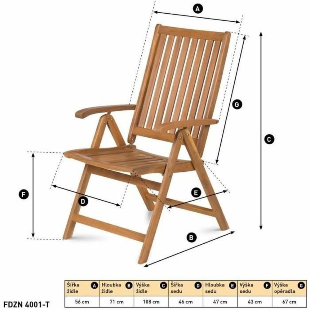 Zahradní židle Fieldmann FDZN 4001-T