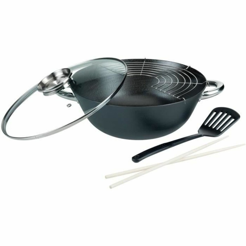 Tigaie Wok GSW Oțel Oțel forjat Ø 32 cm 4 Piese