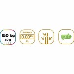 Cântar Digital de Baie Little Balance Automática Kinetic Bambus