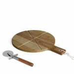 Tăietor de Pizza Livoo Lemn de salcâm 30 x 45 cm