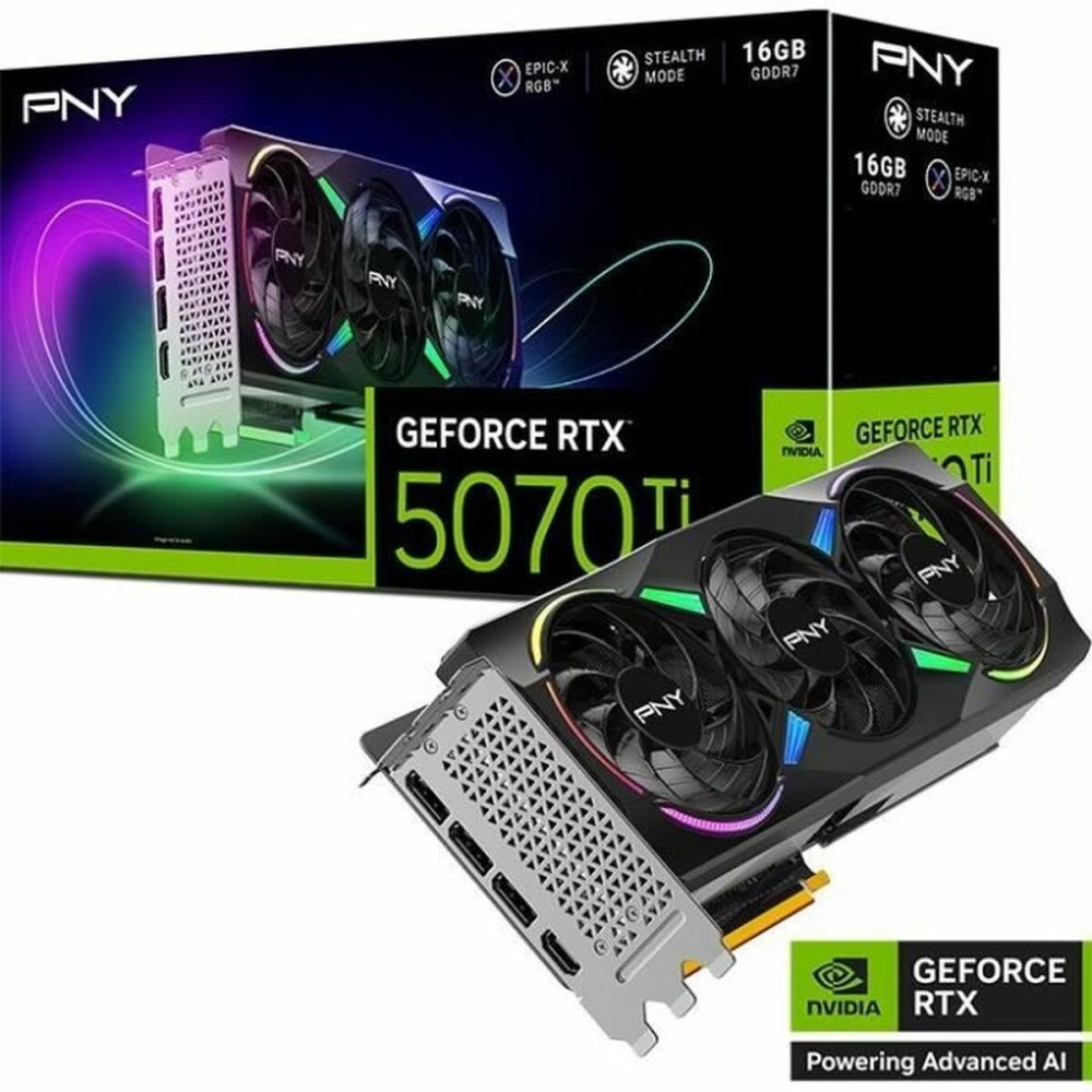 Placă Grafică PNY nvidia geforce rtx 5070 ti 16 GB