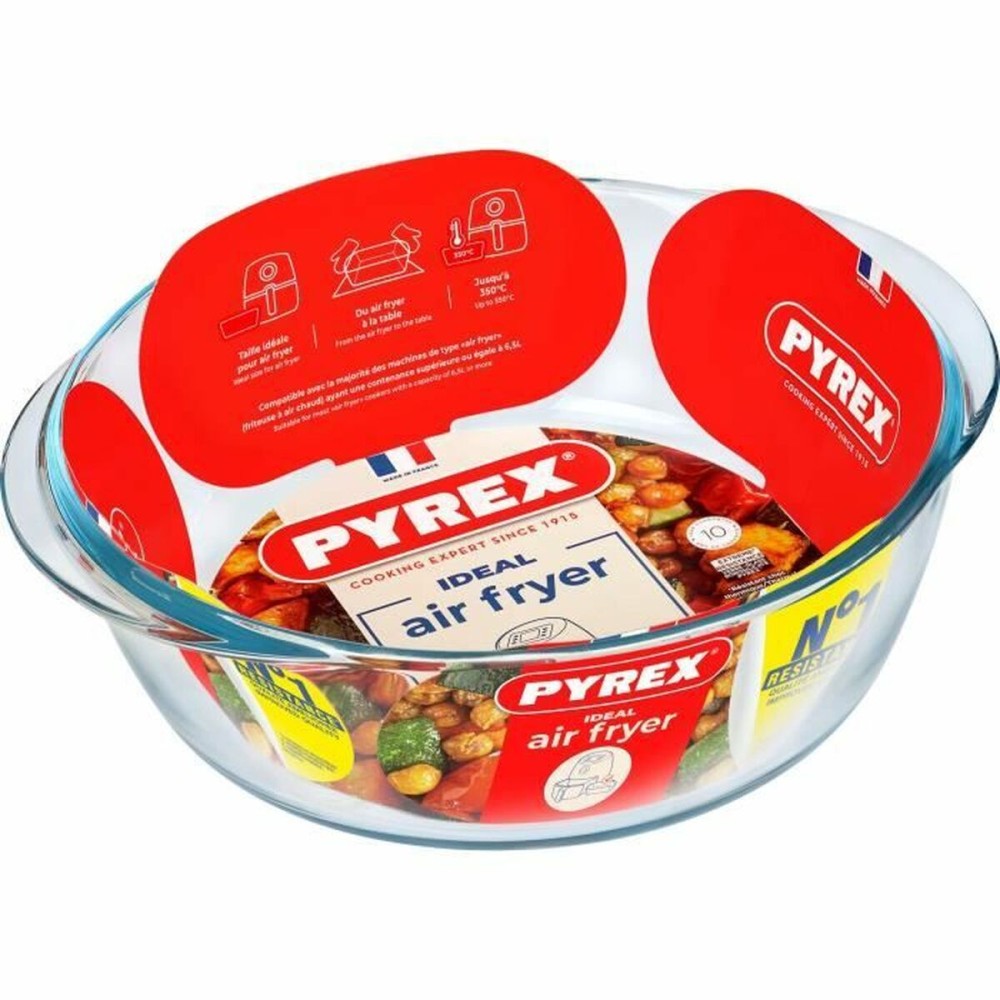 Vas pentru Cuptor Pyrex Transparent Sticlă borosilicată Rotund Ø 26 cm