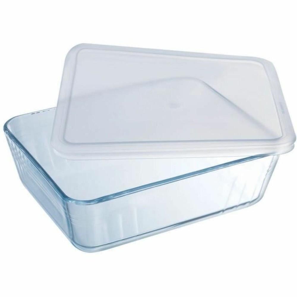 Recipient pentru conservarea alimentelor Pyrex Alb Negru Transparent Clear Dreptunghiular
