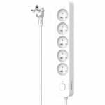 Placă de circuit Prize 5 Puncte de Conectare cu Întrerupător QUARX (3 m)