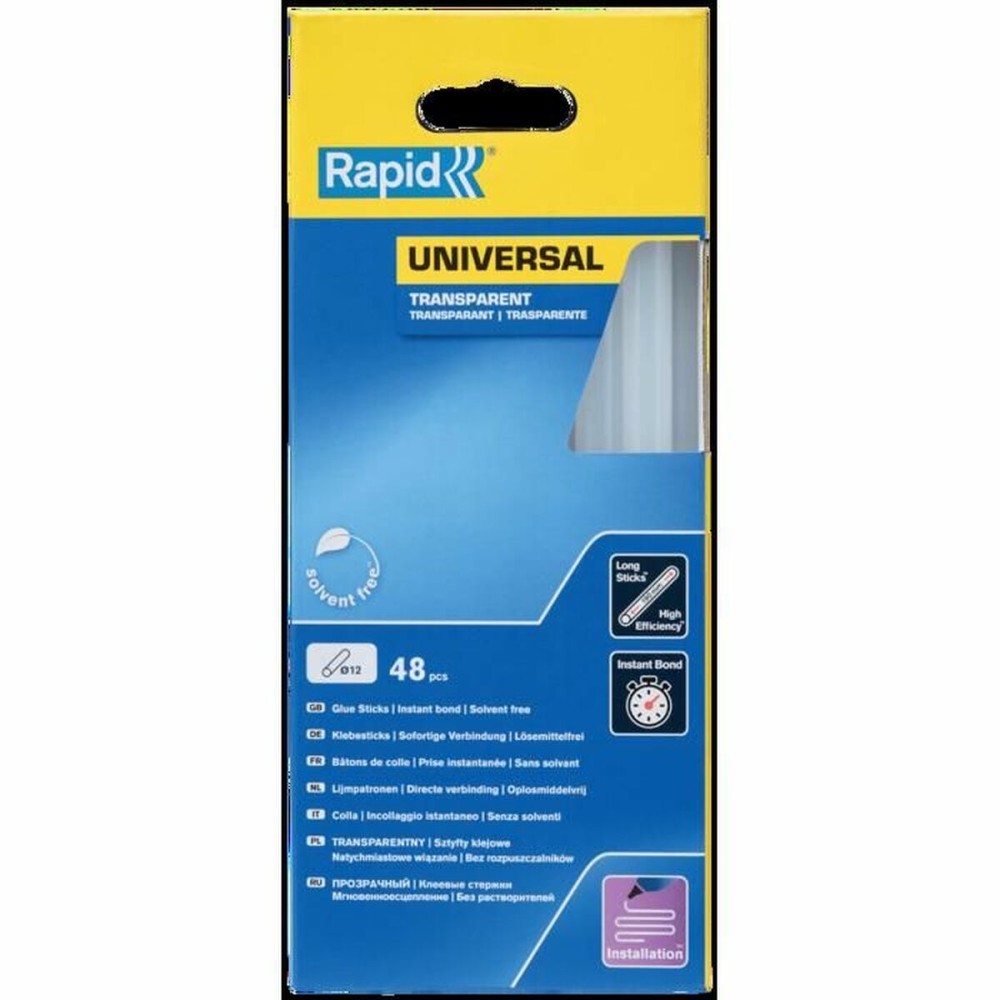 Batoane de adeziv topit la cald Rapid Rapid Ø 12 mm 48 Piese