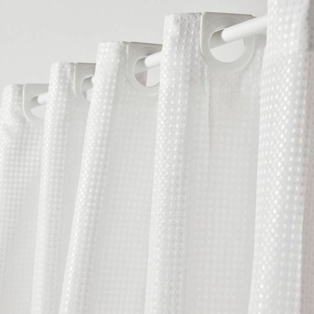 Perdea de duș TODAY Alb Poliester 180 x 200 cm (12 Unități)