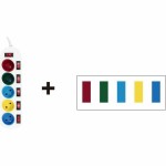 Placă de circuit Prize 5 Puncte de Conectare cu Întrerupător GAO 3680 W