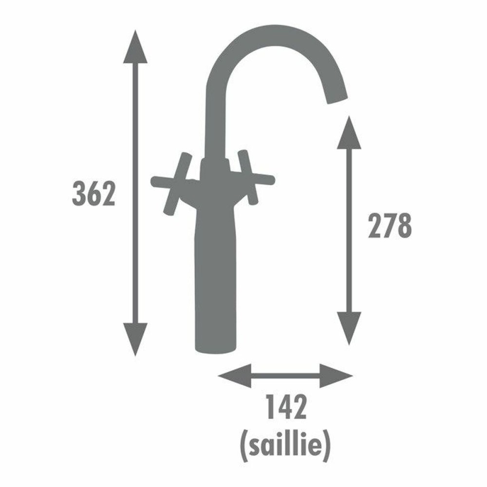 Robinet Monocomandă Edouard Rousseau Negru