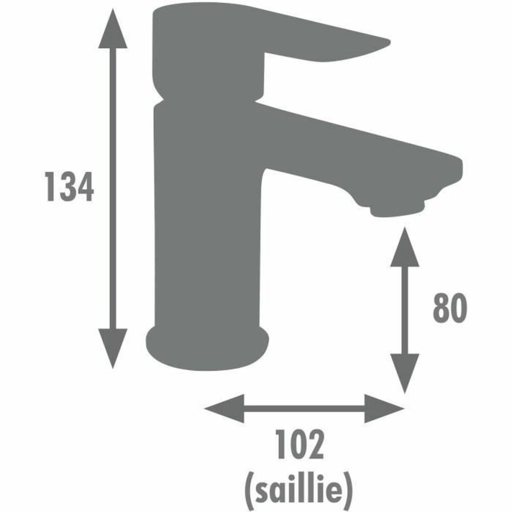 Robinet Monocomandă Edouard Rousseau MILK Grafit