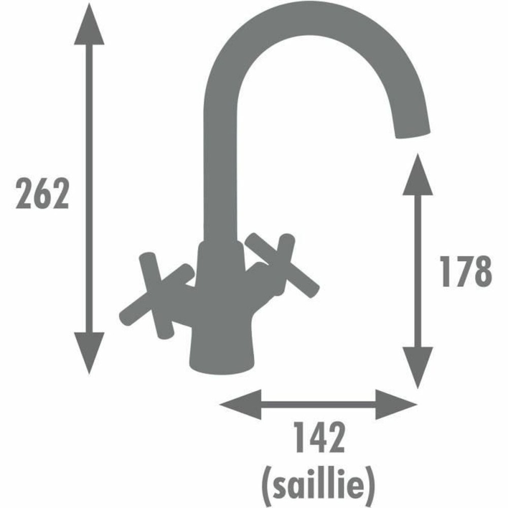 Robinet Monocomandă Edouard Rousseau Negru