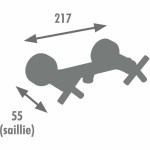 Robinet Monocomandă Edouard Rousseau Negru