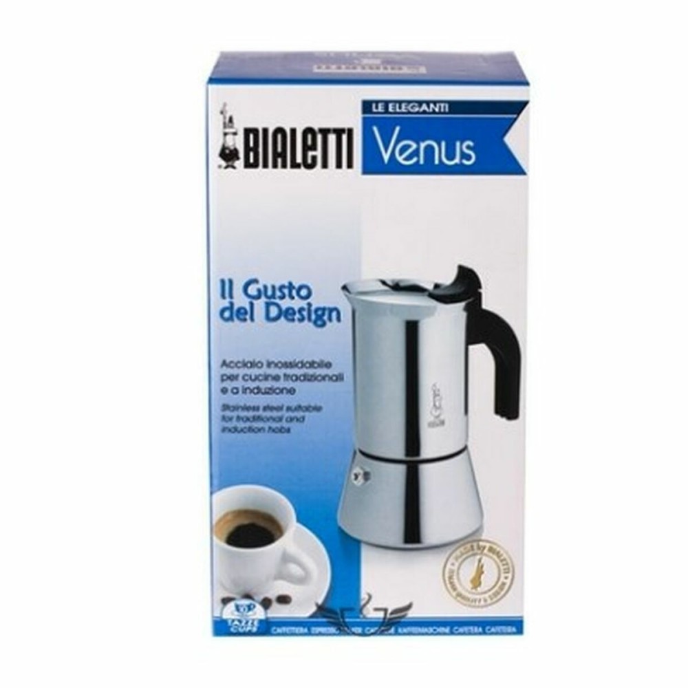 Cafetieră Italiană Bialetti Argintiu Lemn Oțel inoxidabil