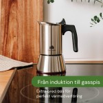 Cafetieră Italiană Bialetti Argintiu Lemn Oțel inoxidabil