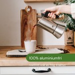 Cafetieră Italiană Bialetti Argintiu Lemn Oțel inoxidabil